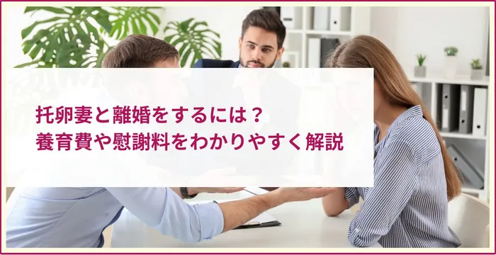 托卵妻と離婚をするには？養育費や慰謝料をわかりやすく解説