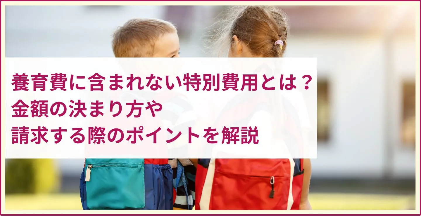 養育費に含まれない特別費用とは？金額の決まり方や請求する際のポイントを解説